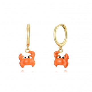 Crab hoop earrings