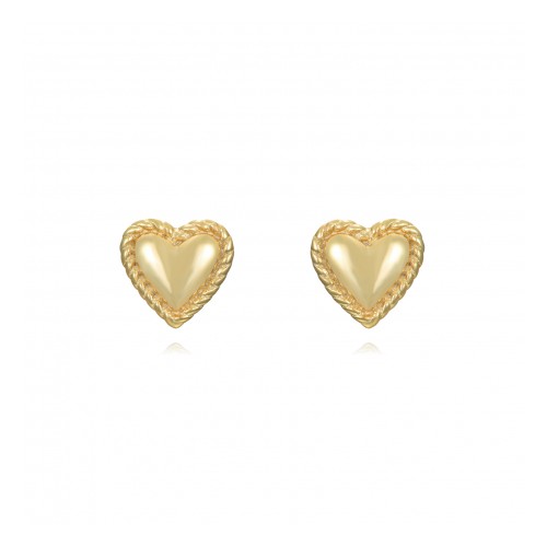 copy of White heart stud earrings