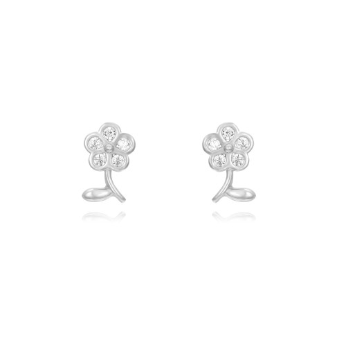 Zircons daisy flower stud earrings